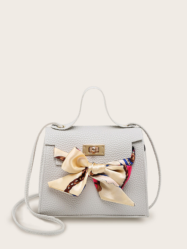 Twilly Scarf Pebble Detail Satchel Bag